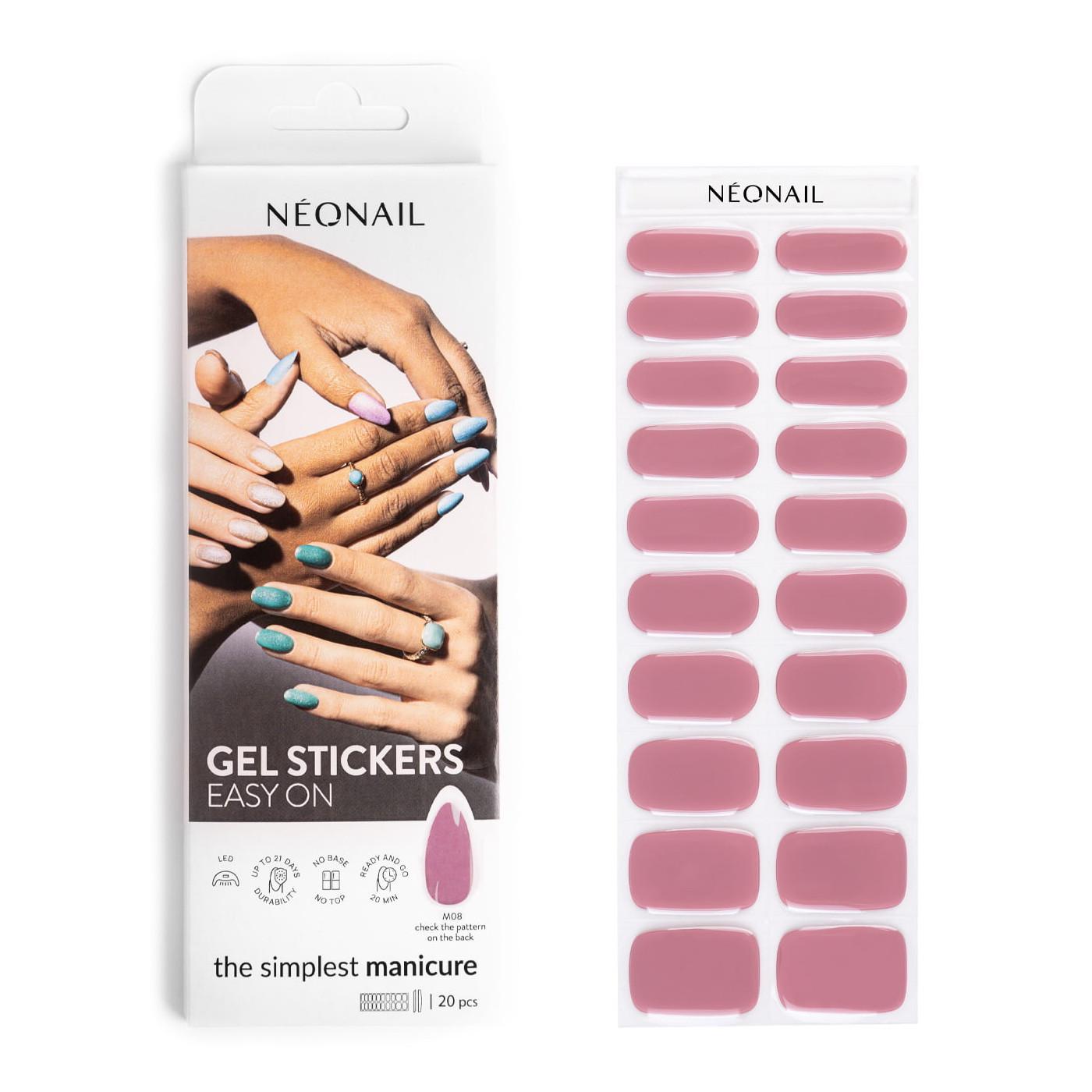 Gel Stickers Easy On M08