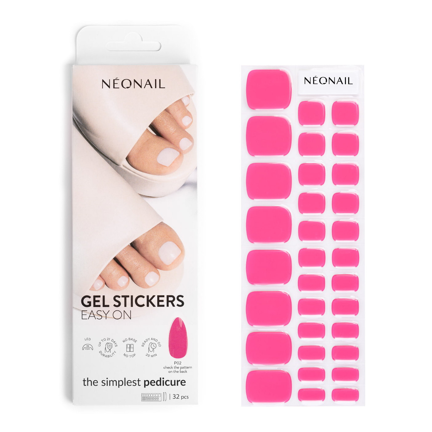 Gel Stickers Easy On P02 - Pedicure