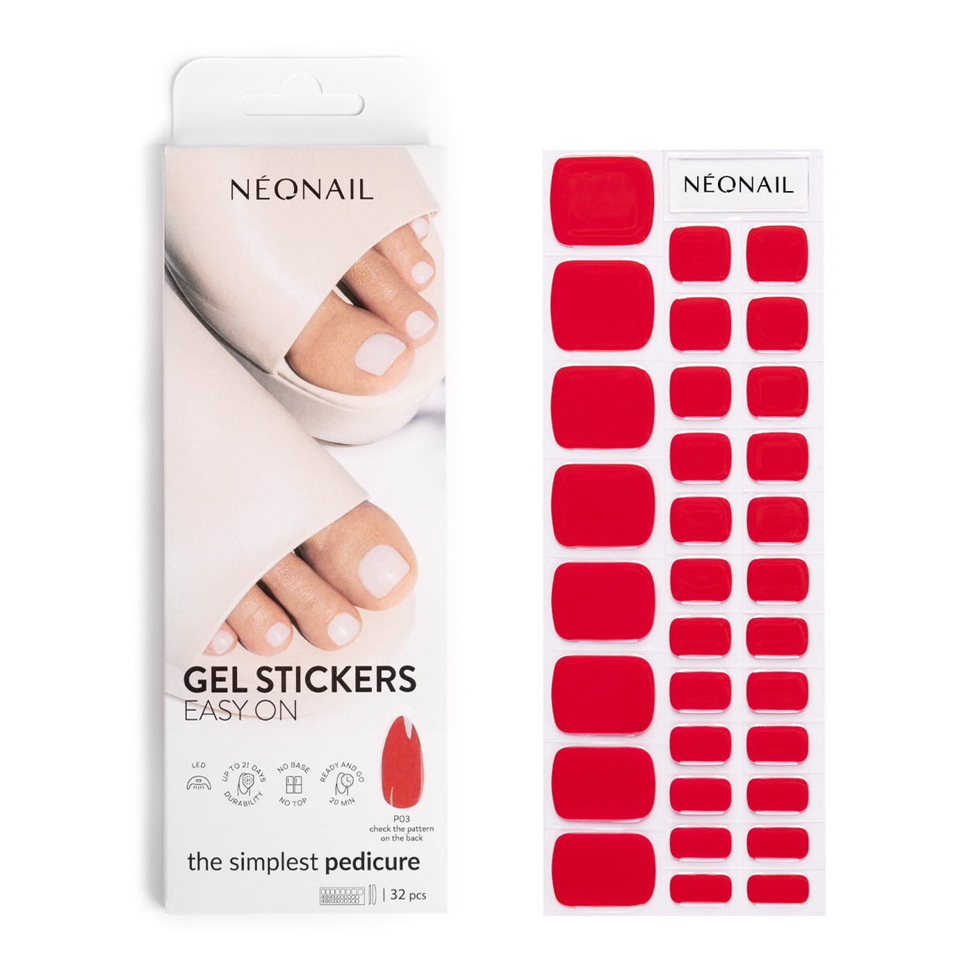 Gel Stickers Easy On P03 - Pedicure