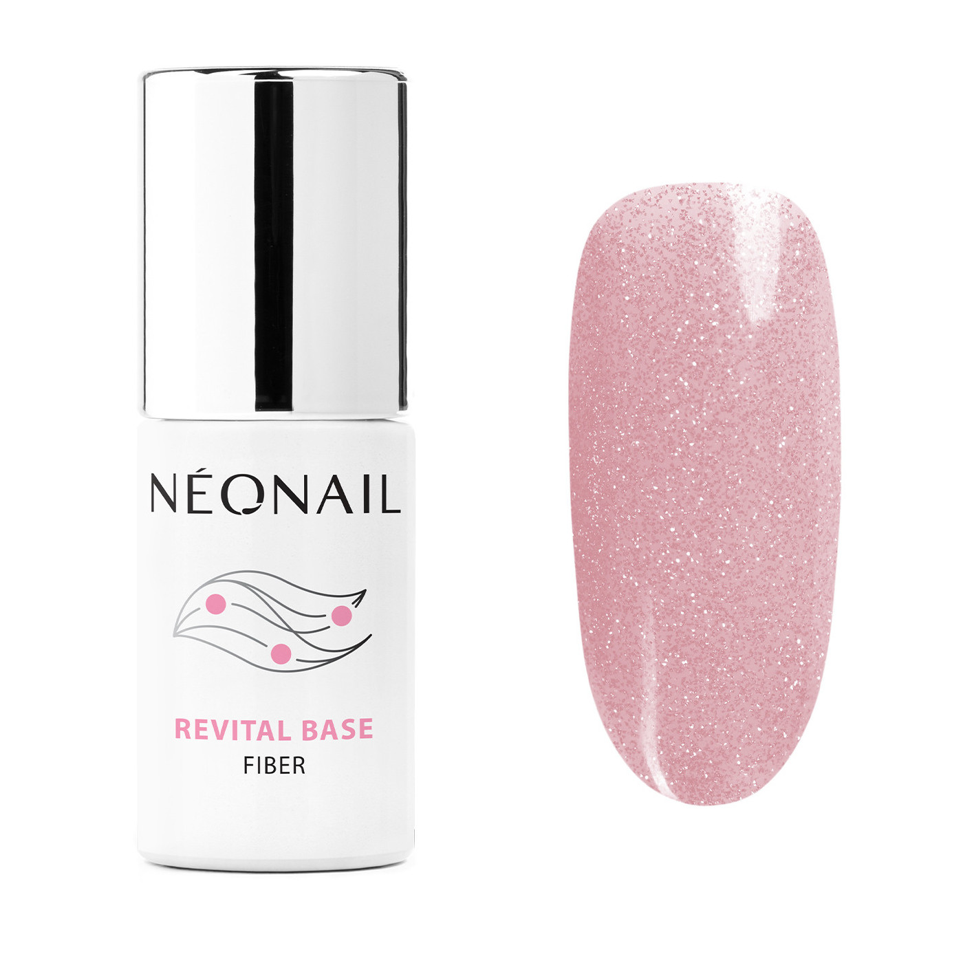 Smalto Semipermanente 7,2 ml - Revital Base Fiber Blinking Cover Pink