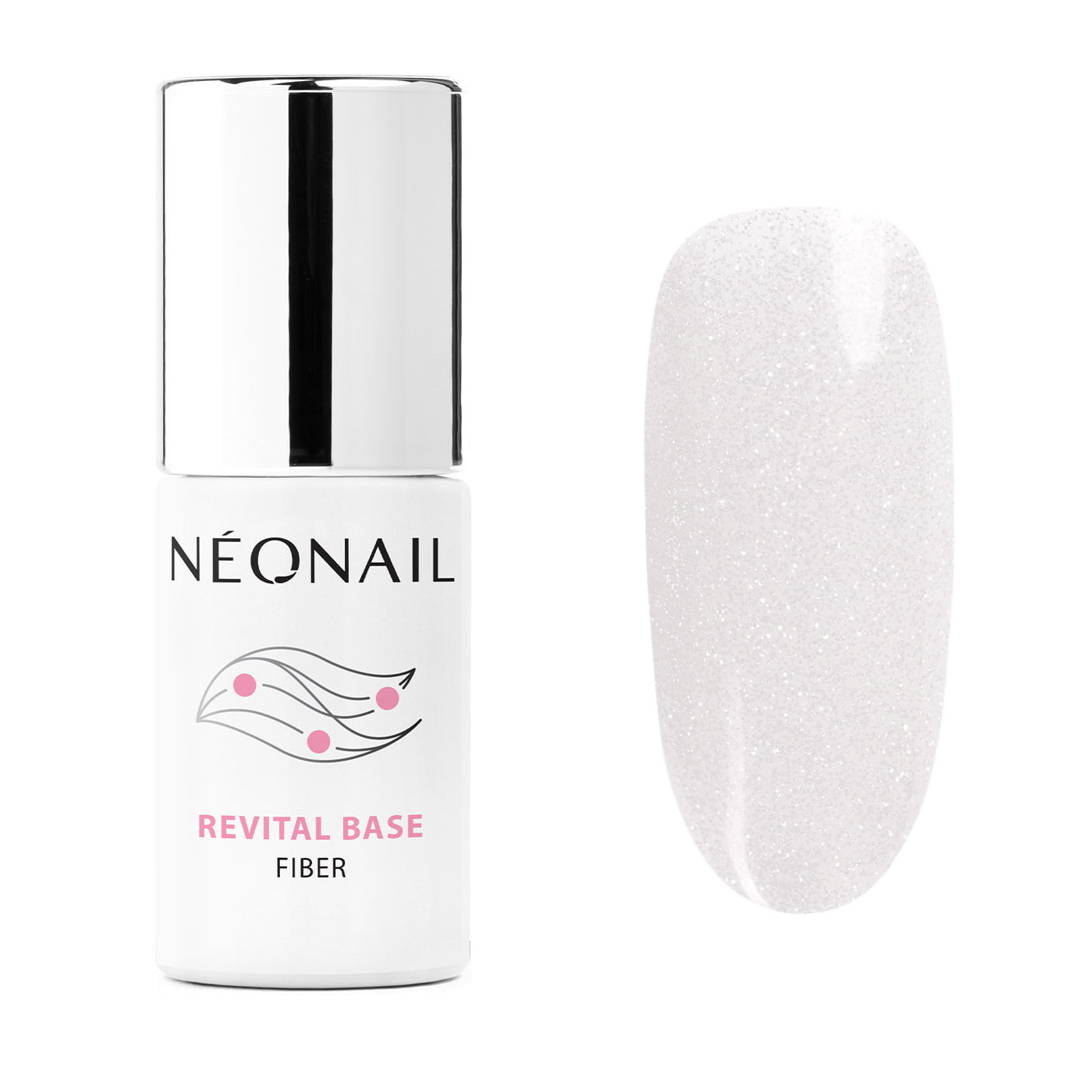 Smalto Semipermanente 7,2 ml - Revital Base Fiber Shiny Queen
