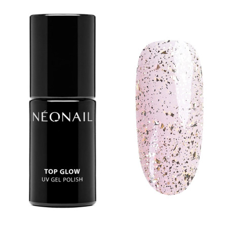 Smalto semipermanente 7,2 ml - Top Glow Gold Flakes
