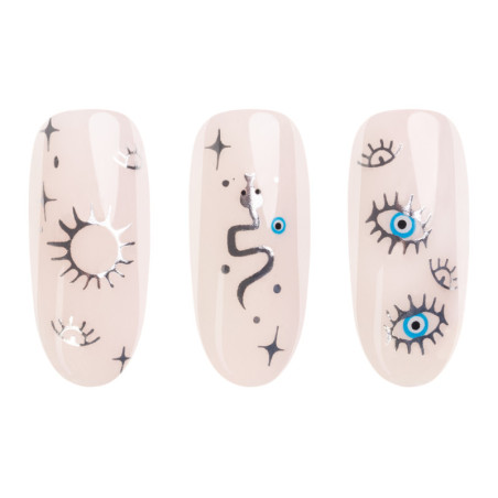 Adesivi per unghie - Boho Silver