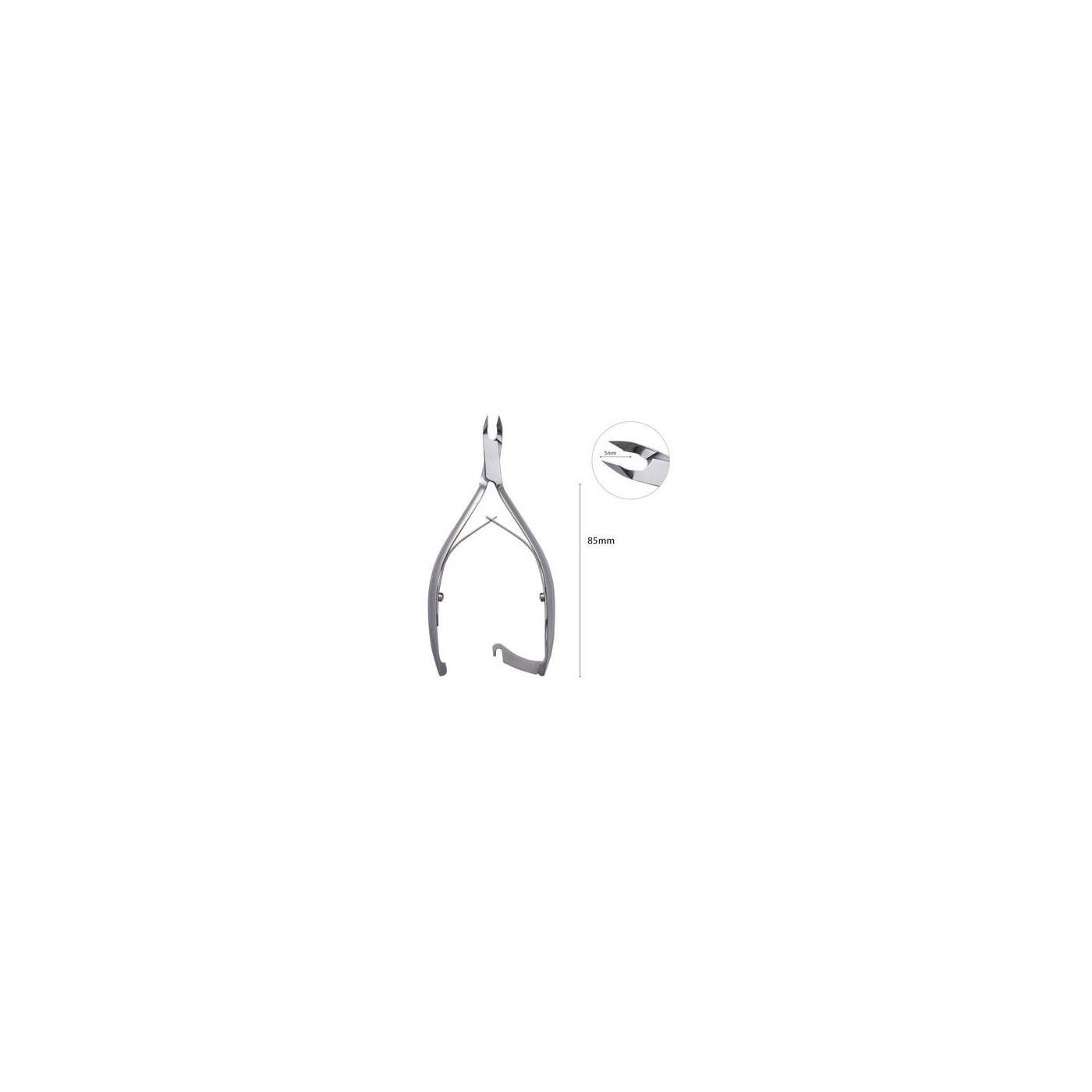 Tronchesino per cuticole con chiusura 5 mm