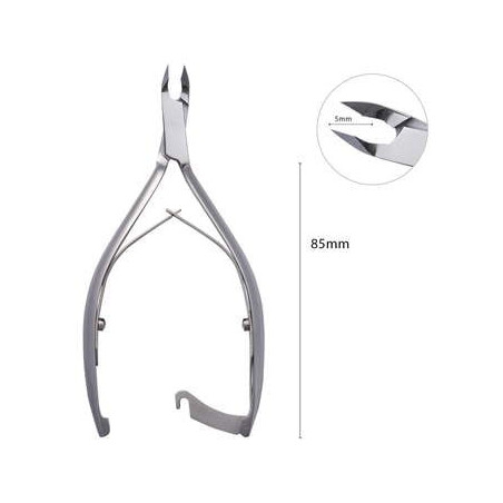 Tronchesino per cuticole con chiusura 5 mm