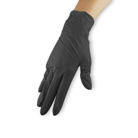 Guanti in nitrile nero S