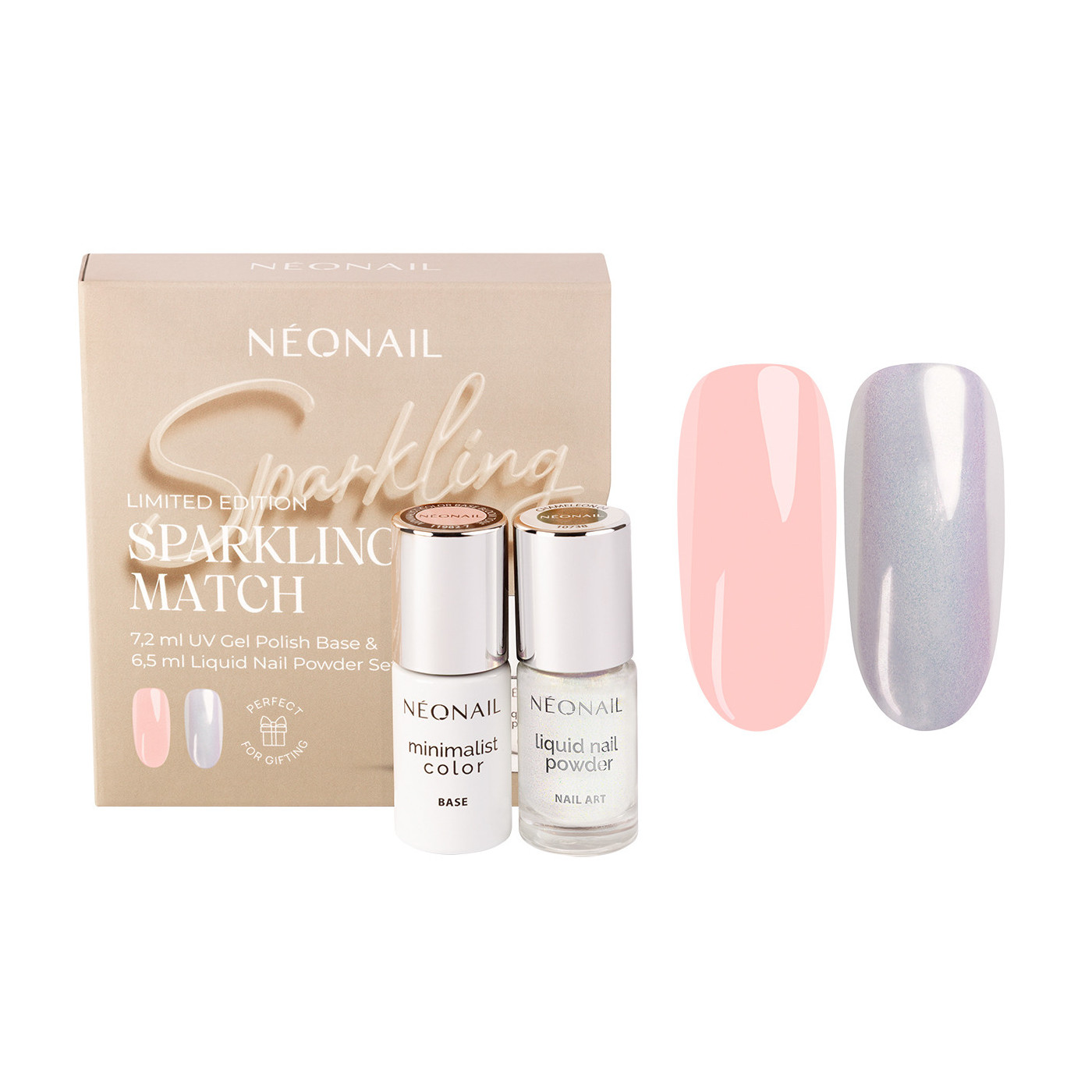Sparkling Match &ndash; Set Base 7,2 ml & Polvere Unghie Liquida 6,5 ml