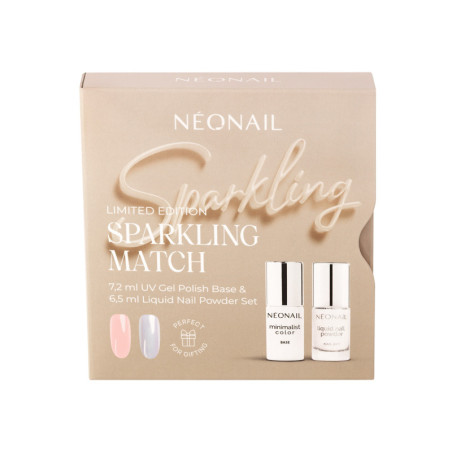 Sparkling Match &ndash; Set Base 7,2 ml & Polvere Unghie Liquida 6,5 ml