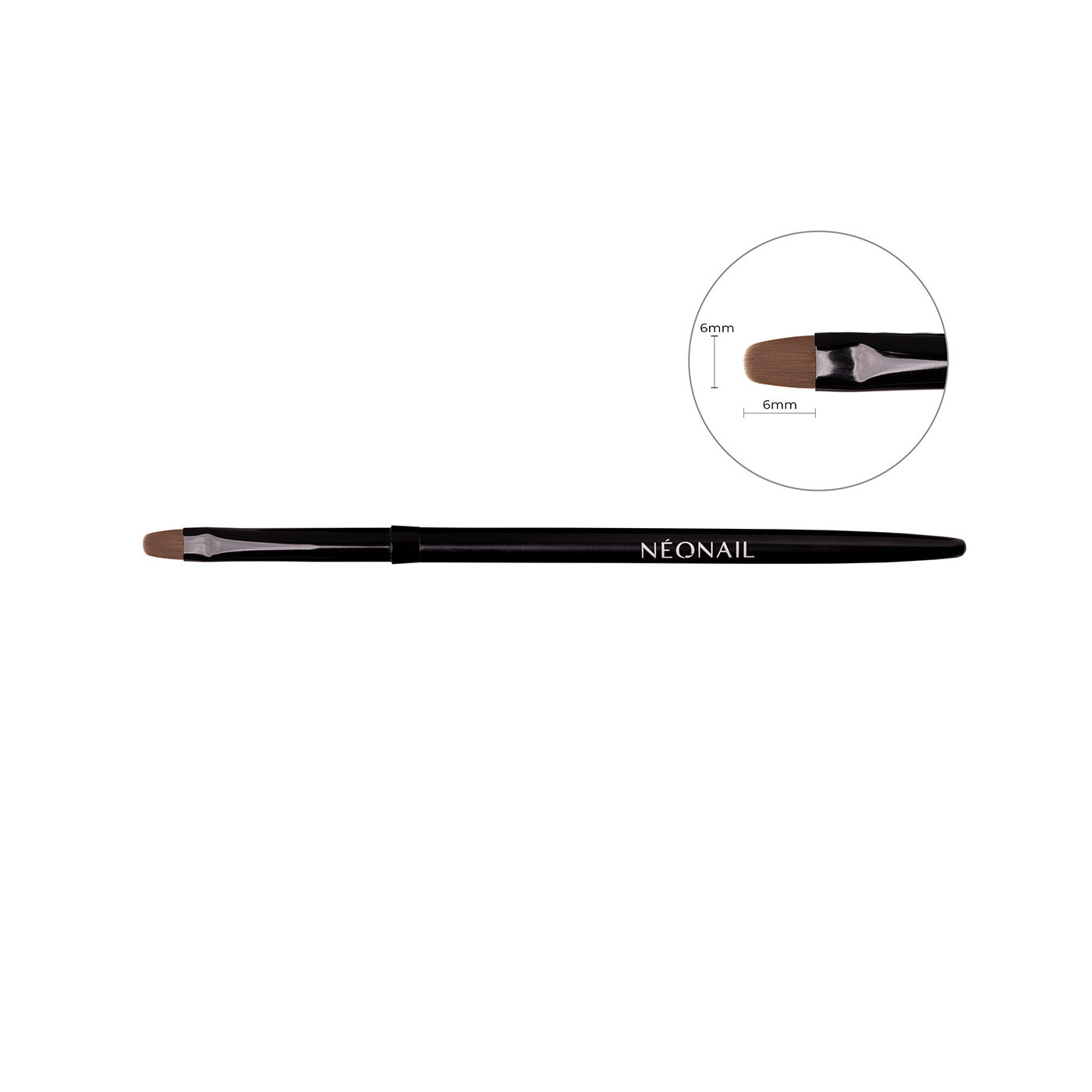 Pennello nail art 03 Oval 6 mm