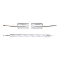 Spatola per ornamenti - dotter bianco Spatola per ornamenti - dotter bianco