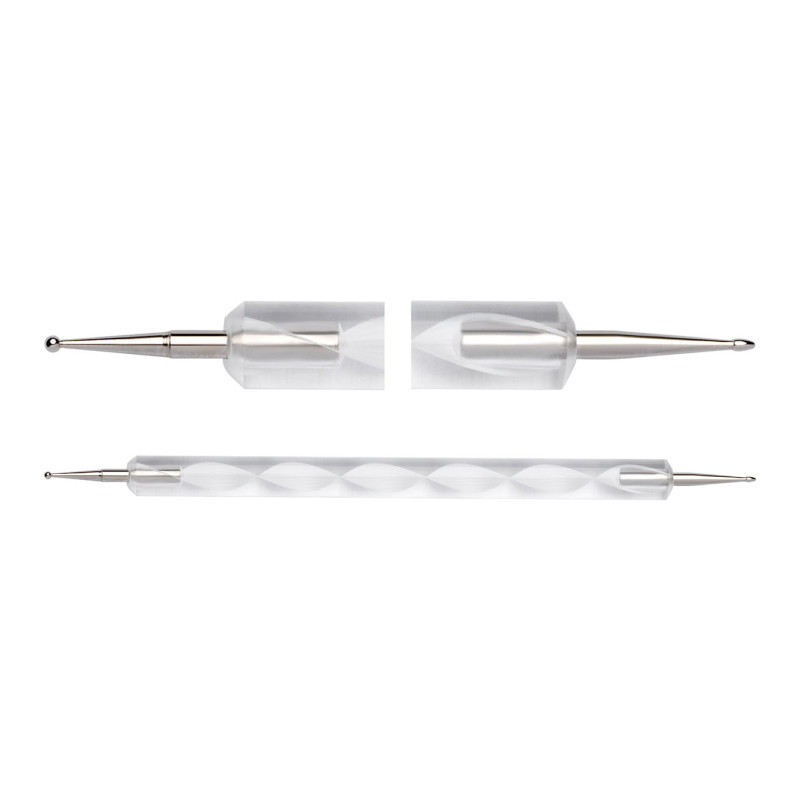 Spatola per ornamenti - dotter bianco Spatola per ornamenti - dotter bianco