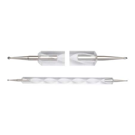 Spatola per ornamenti - dotter bianco