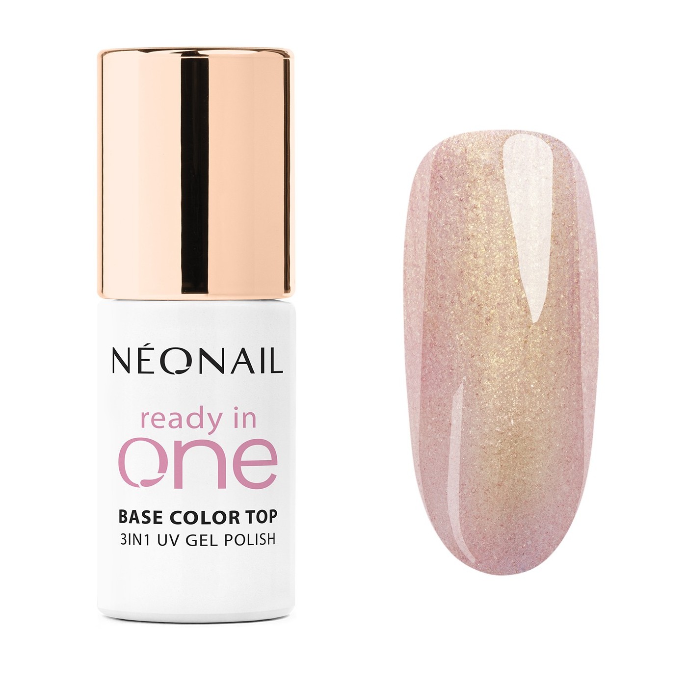 Smalto semipermanente 3in1 rosa One Rose Glow 01 – effetto glitter Smalto semipermanente 3in1 rosa One Rose Glow 01 – effetto glitter