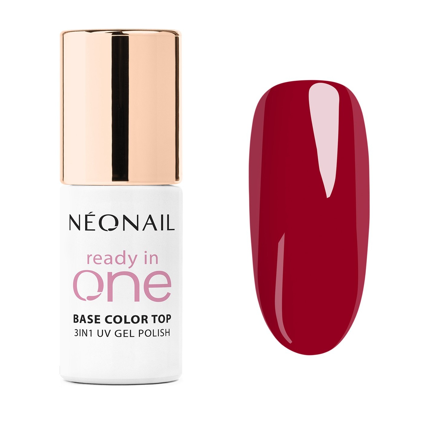 Smalto semipermanente 3in1 rosso intenso One Berry Red 12 Smalto semipermanente 3in1 rosso intenso One Berry Red 12