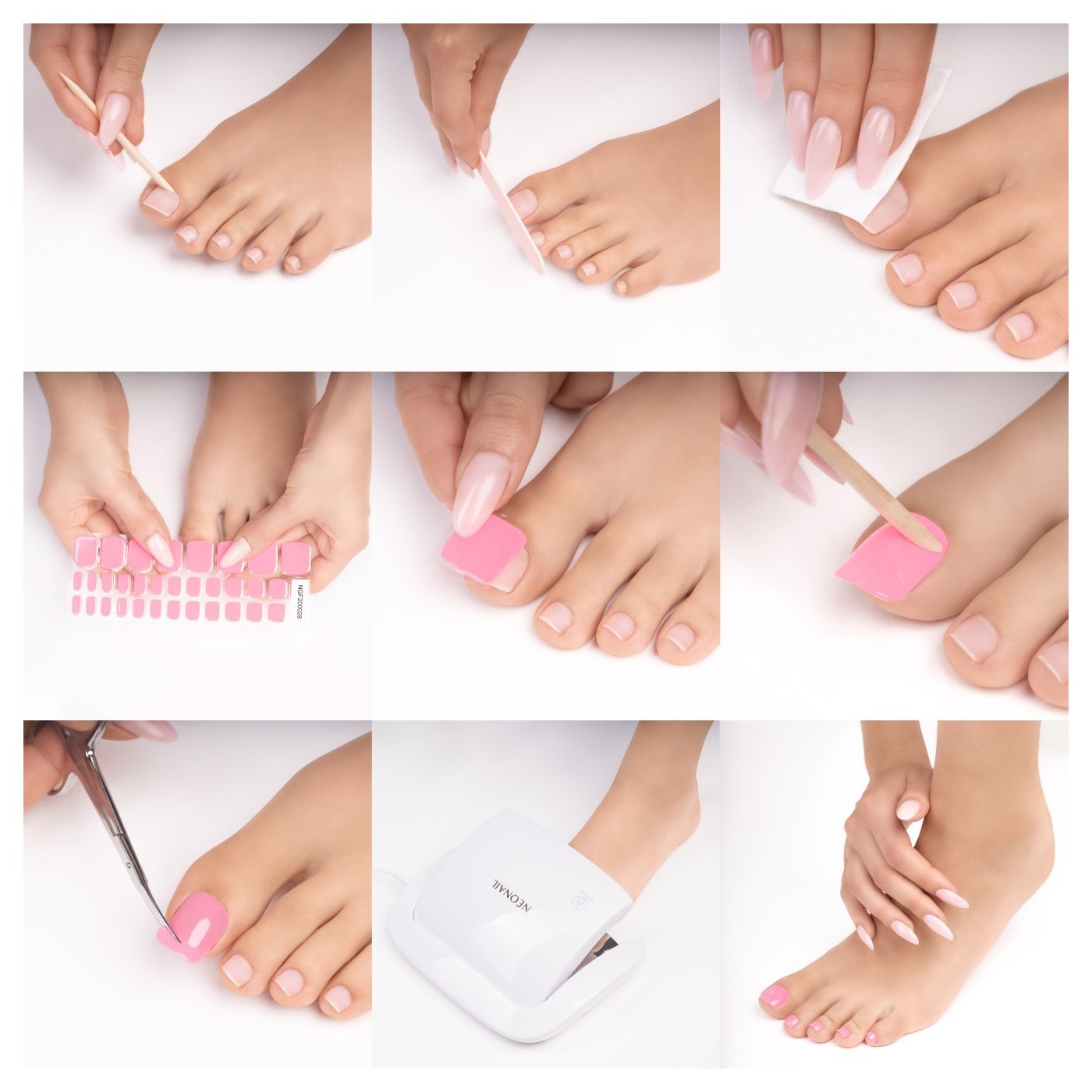 Gel Stickers Easy On P03 - Pedicure