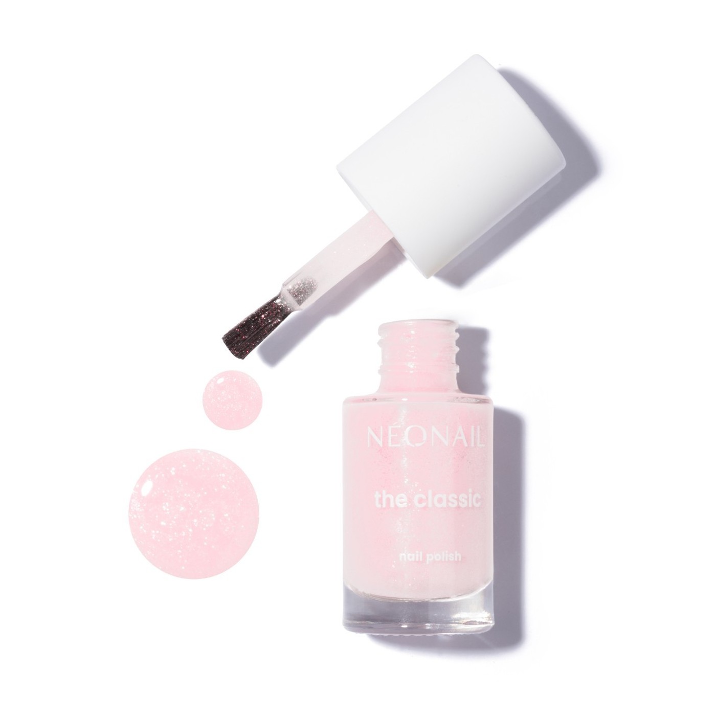 Glittery Pink 03 – smalto classico rosa con glitter | NEONAIL Glittery Pink 03 – smalto classico rosa con glitter | NEONAIL