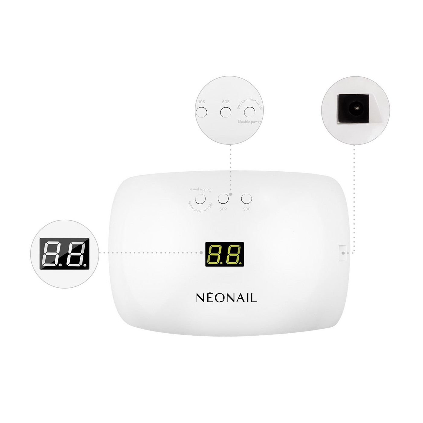 Lampada LED 22W/48W con display | NEONAIL