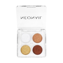 Palette di pigmenti pressati (4 colori) &ndash; effetto metallic o chrome | NEONAIL