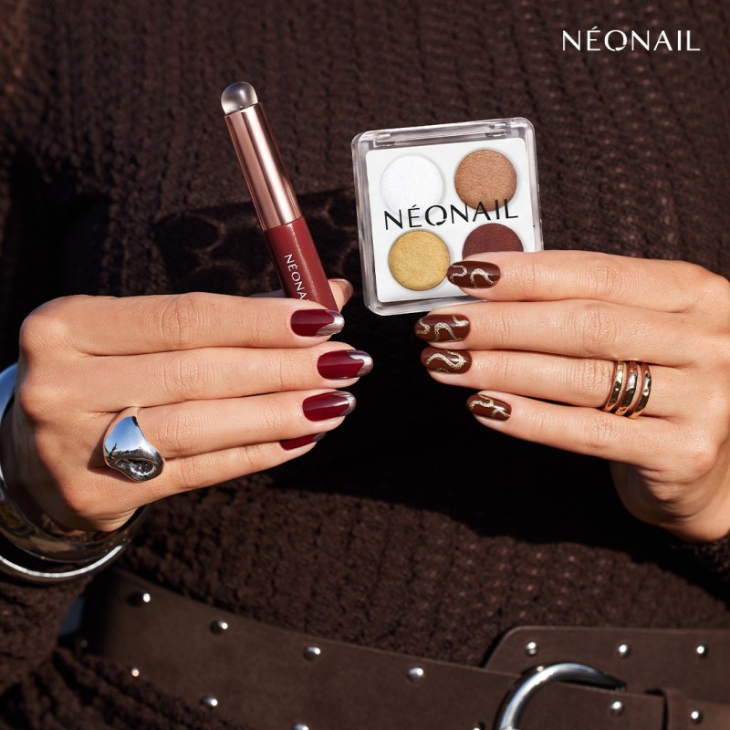 Palette di pigmenti pressati (4 colori) &ndash; effetto metallic o chrome | NEONAIL