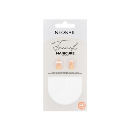 Adesivi per french manicure unghie quadrate 40 pcs. - 02