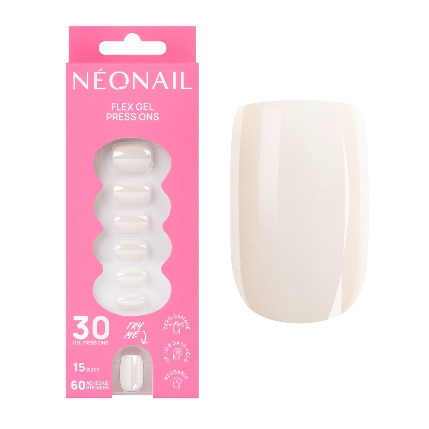 Flex Gel Press Ons 30 pz – Glazed Toffee Short Square | NEONAIL Flex Gel Press Ons 30 pz – Glazed Toffee Short Square | NEONAIL