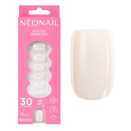 Flex Gel Press Ons 30 pz &ndash; Glazed Toffee Short Square | NEONAIL
