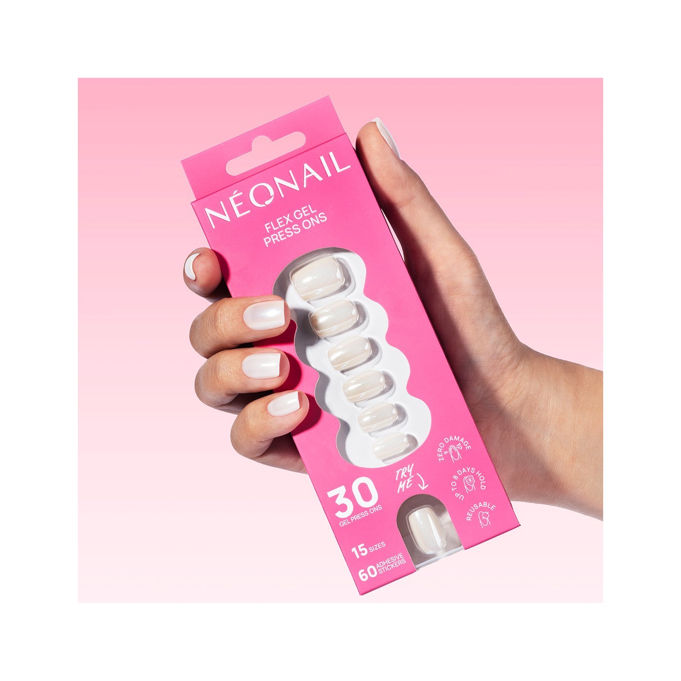 Flex Gel Press Ons 30 pz – Glazed Toffee Short Square | NEONAIL Flex Gel Press Ons 30 pz – Glazed Toffee Short Square | NEONAIL
