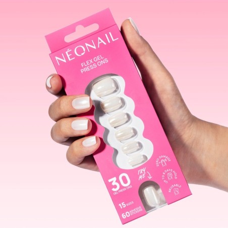 Flex Gel Press Ons 30 pz &ndash; Glazed Toffee Short Square | NEONAIL