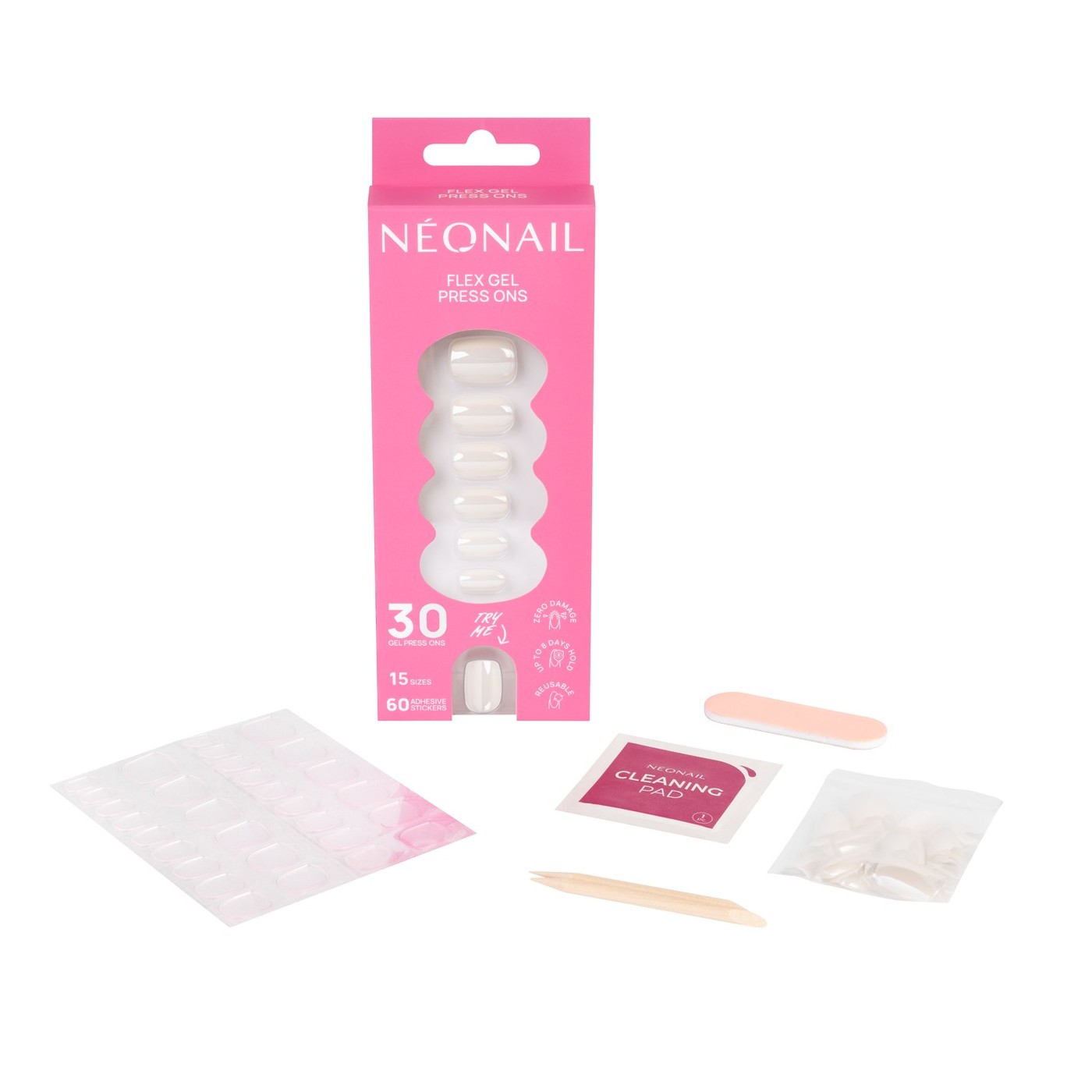 Flex Gel Press Ons 30 pz – Glazed Toffee Short Square | NEONAIL Flex Gel Press Ons 30 pz – Glazed Toffee Short Square | NEONAIL