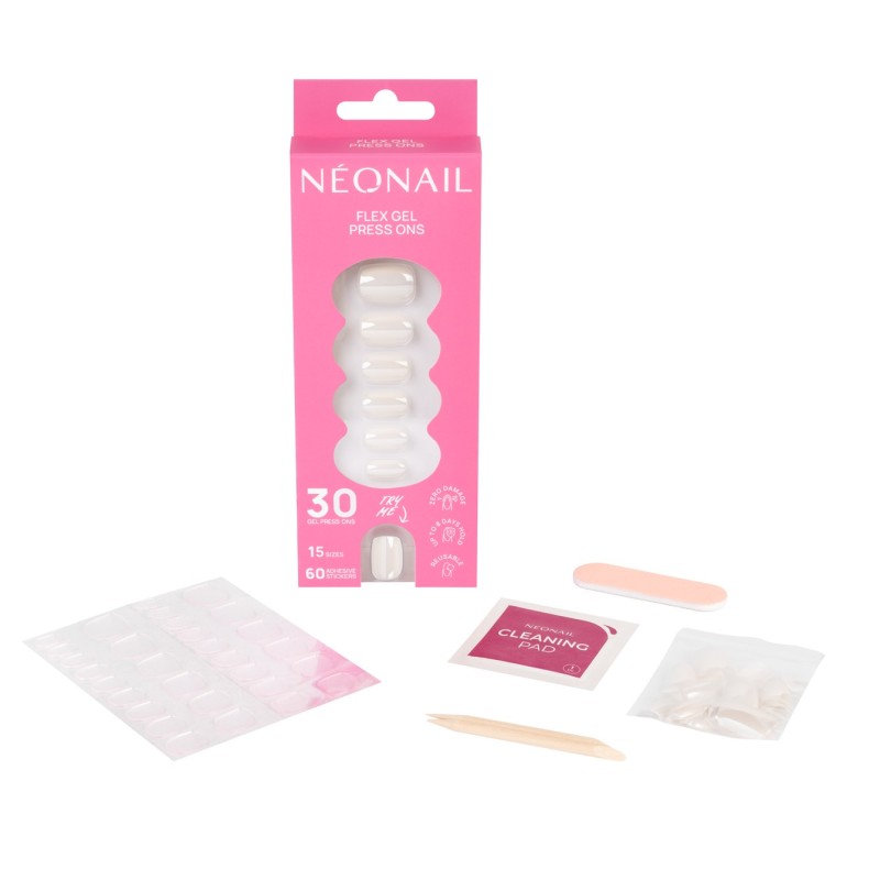 Flex Gel Press Ons 30 pz – Glazed Toffee Short Square | NEONAIL Flex Gel Press Ons 30 pz – Glazed Toffee Short Square | NEONAIL