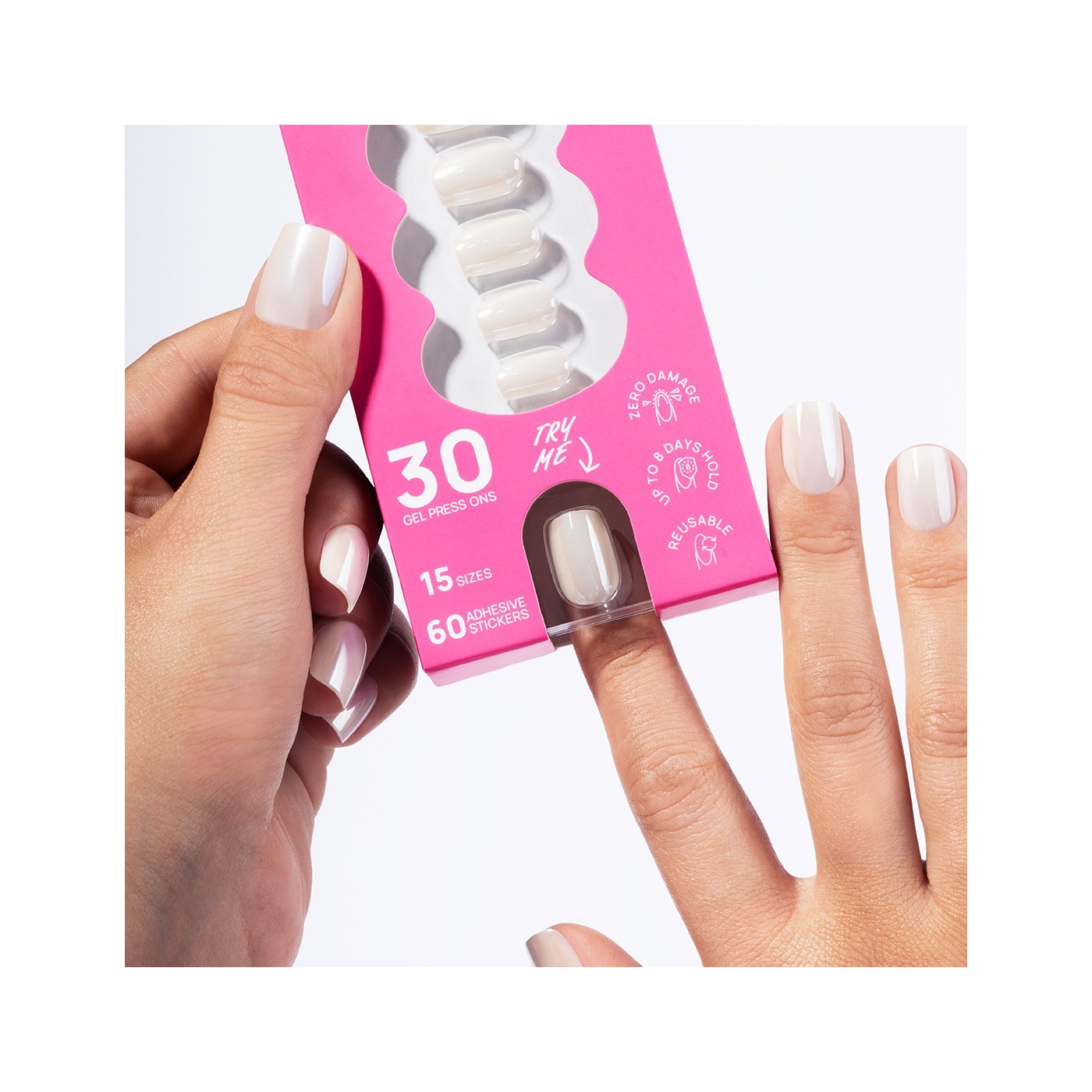 Flex Gel Press Ons 30 pz – Glazed Toffee Short Square | NEONAIL Flex Gel Press Ons 30 pz – Glazed Toffee Short Square | NEONAIL