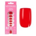 Flex Gel Press Ons 30 pz &ndash; Bold Red Short Square | NEONAIL