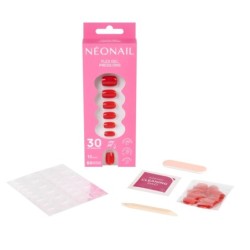 Flex Gel Press Ons 30 pz – Bold Red Short Square | NEONAIL Flex Gel Press Ons 30 pz – Bold Red Short Square | NEONAIL