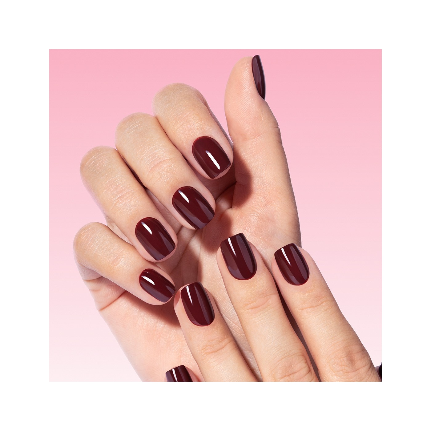 Flex Gel Press Ons 30 pz – Merlot Short Square Flex Gel Press Ons 30 pz – Merlot Short Square