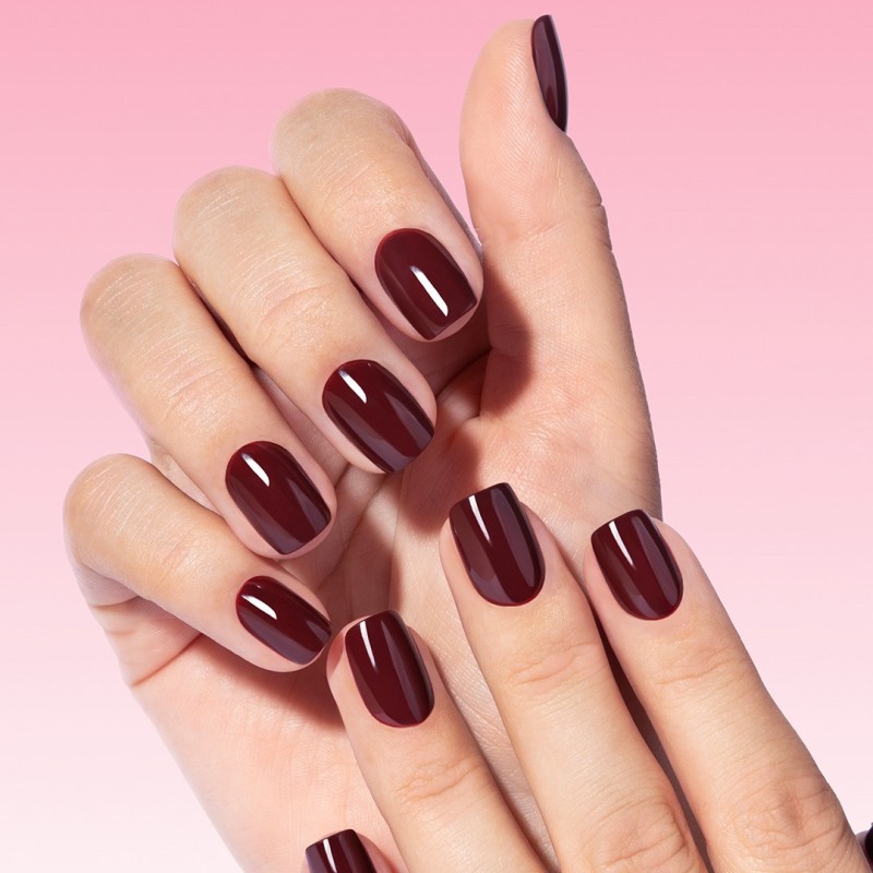 Flex Gel Press Ons 30 pz – Merlot Short Square Flex Gel Press Ons 30 pz – Merlot Short Square
