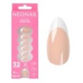 Flex Gel Press Ons 32 pz &ndash; Perfect French Medium Almond | NEONAIL