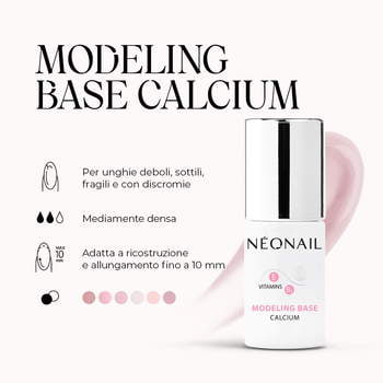 Smalto Semipermanente 7,2 ml - Modeling Base Calcium Neutral Pink Smalto Semipermanente 7,2 ml - Modeling Base Calcium Neutral Pink