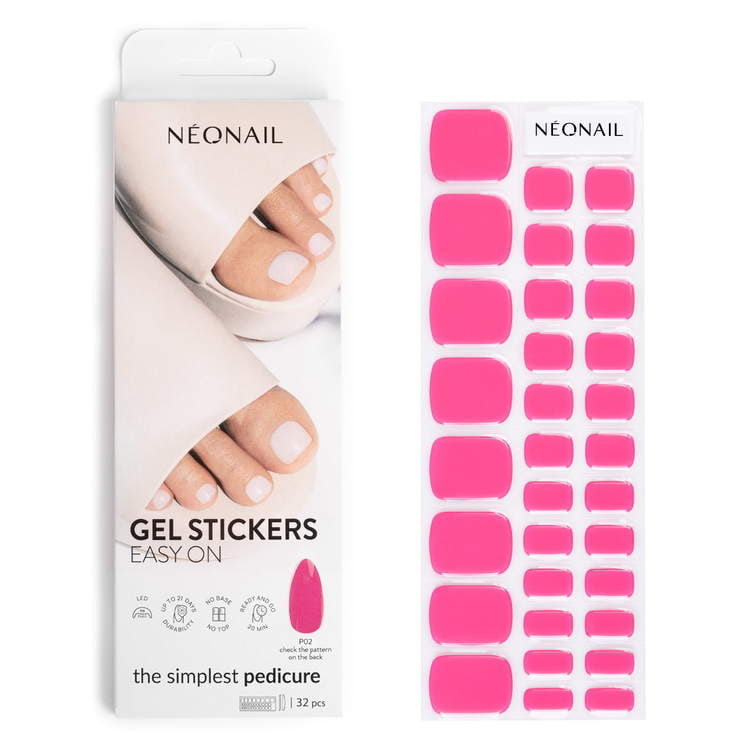 Gel Stickers Easy On P02 - Pedicure