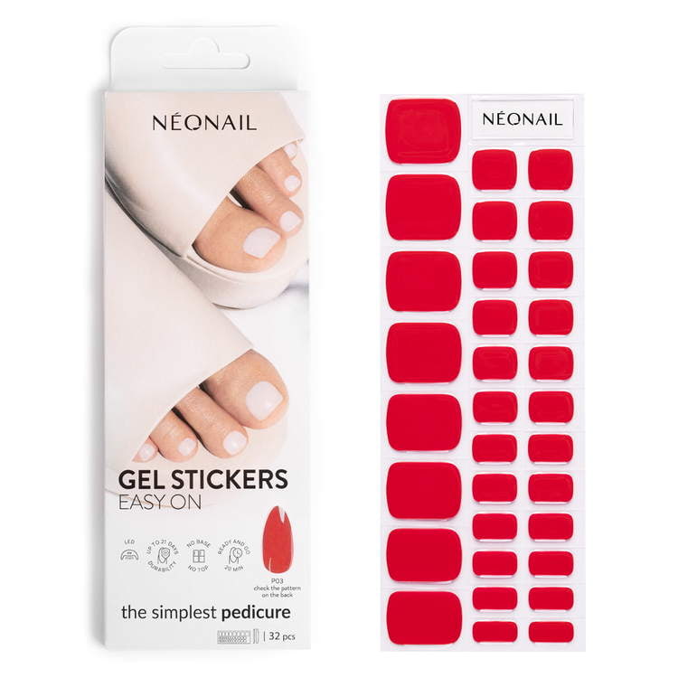 Gel Stickers Easy On P03 - Pedicure Gel Stickers Easy On P03 - Pedicure